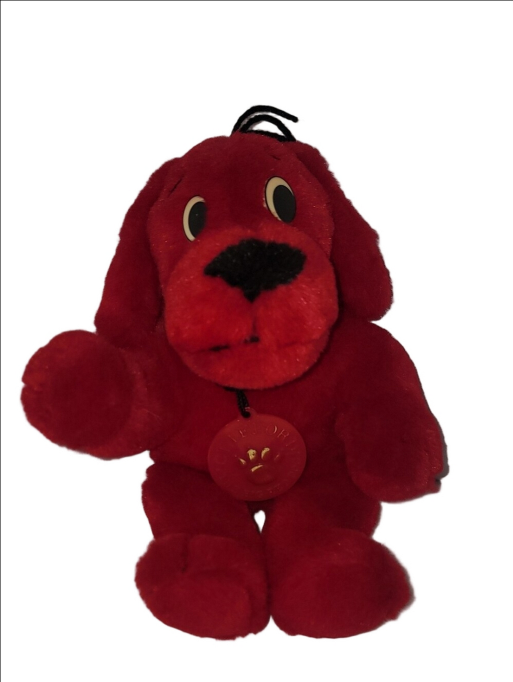 1997 CLIFFORD THE BIG RED DOG Plush Scholastic Collectible Great Cond 6" Sitting